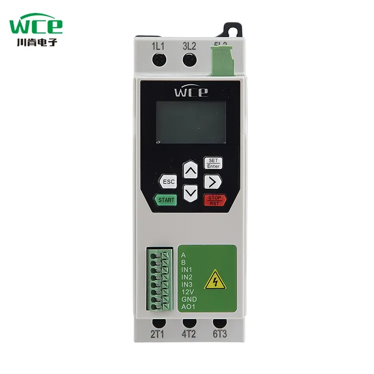 3 Fase 380V innebygd bypass myk startpakke 1HP 0,75kW